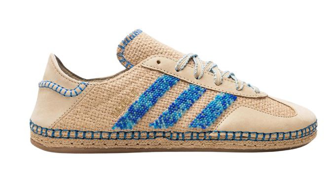 Adidas Gazelle 'Linen Khaki/ Light Blue'