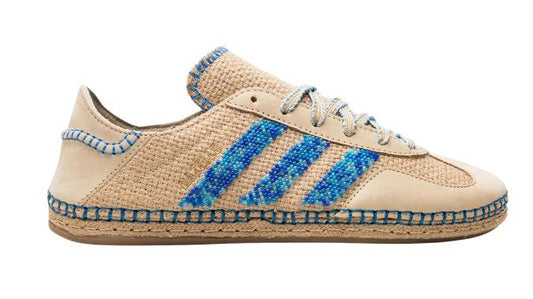 Adidas Gazelle 'Linen Khaki/ Light Blue'