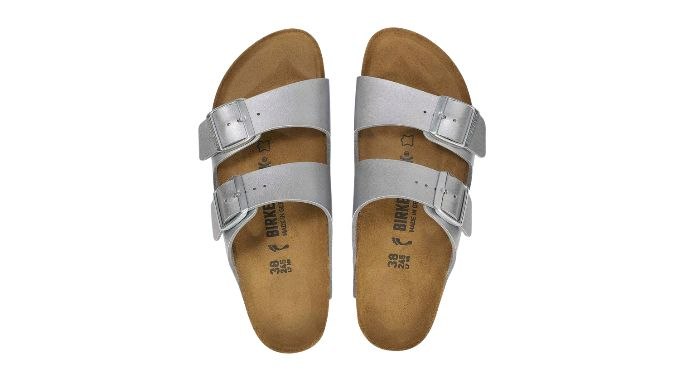 Birkenstock Arizona 'Silver'